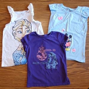 3 pack Disney shirts